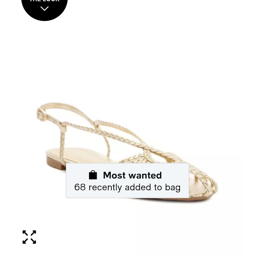 Elegant Braided Sandals - Gold